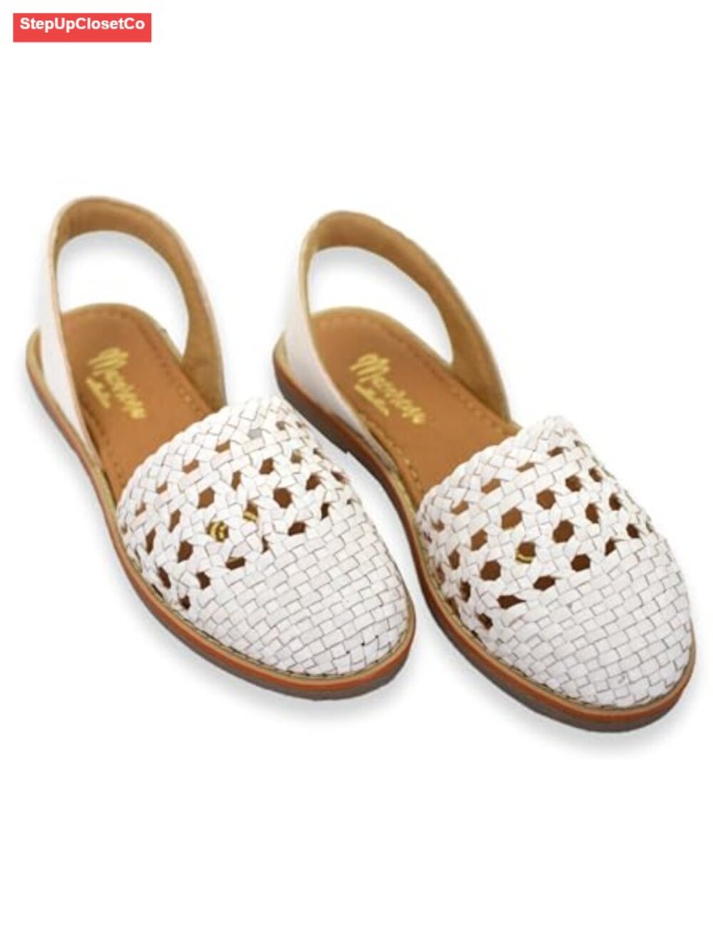 Handmade Leather Huarache Sandals for Women - Comfortable Closed Toe Flat